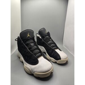 Air Jordan 13 Retro Black White Gold Youth Size 7.5Y 439358-021